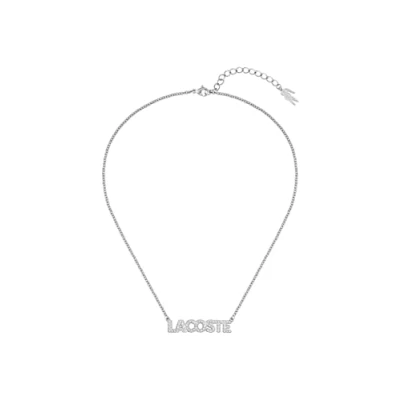 Image of Lacoste Women&#039;s SCRIPT Collection Necklace Embellished with crystals 2040060