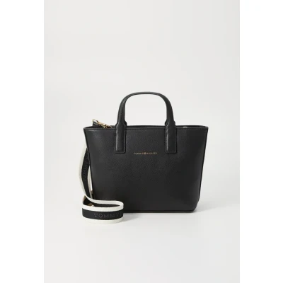 Image of Tommy Hilfiger Logotape MINI TOTE Handbag, Women&#039;s, Size: One Size, Black