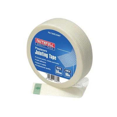 Image of Faithfull PT1 50 Plasterer&#039;s Joint Tape 50mm x 90m FAITAPEJOINT