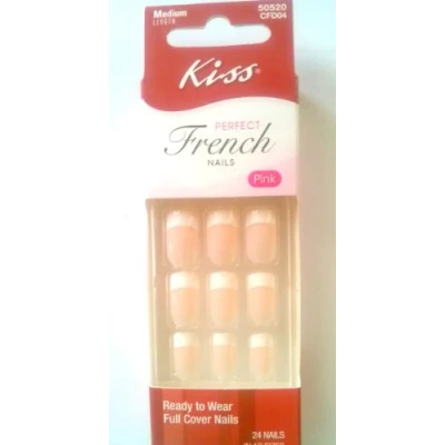 Image of Kiss Perfect French Nails Pink Medium Length CFD04