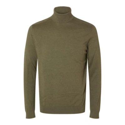 Image of SELECTED HOMME Men&#039;s Slhberg Roll Neck Noos Pullover Sweater, Kalamata, M