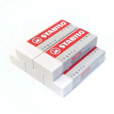 Image of Eraser STABILO Legacy 1186 Pack of 5 White