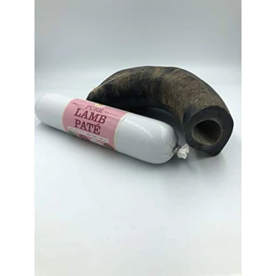 Image of JR Pet Products 200g Pure Lamb Pate &amp; Medium Buffalo Horn Long Lasting Dog Chew Treat Combo