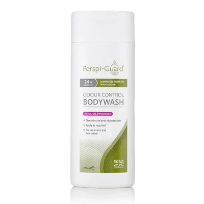 Image of Perspi Guard Antibacterial Body Wash w/Neroli Scent Odour Control Bodywash Shower Gel Contains Triclosan For Eliminating Unpleasant Odours Men and Women 200 ml