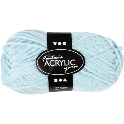 Image of Fantasia Acrylic Yarn, L: 80 m, light blue, 50g