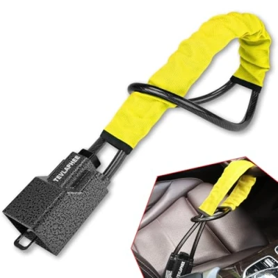 Image of Tevlaphee Steering Wheel Lock, Lock(Yellow)