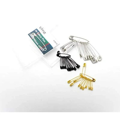 Image of Trimz Safety Pins, Gold, 19mm 45mm