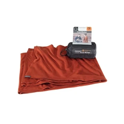 Image of Cocoon Travel Blanket Item Merino Wool/Silk Red 2015