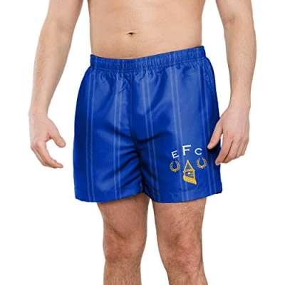 Image of FOCO Official Everton FC Retro Football Beach Shorts Medium