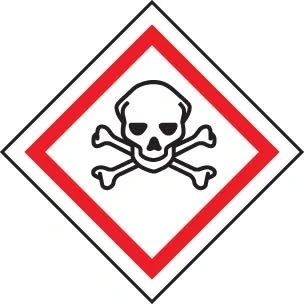 Image of Hazard Signs Toxic GHS label Self Adhesive Vinyl