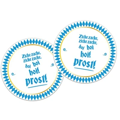 Image of Folat 66072 October Beer Festival Coasters, Set of 6, Multi Colour, 13 cm