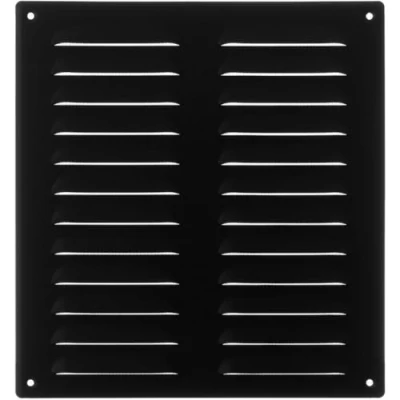 Image of 260x280mm / 10x11&quot; inch Anthracite Metal Air Vent Grille Cover with Insect Mesh Ventilation