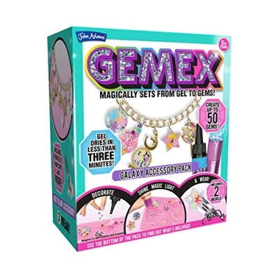 Image of John Adams GEMEX Galaxy Accessory pack: Magically sets from gel to gems! Arts &amp; crafts Ages 5+,Red