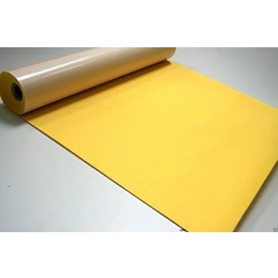 Image of Self Adhesive Felt Baize Fabric Mini Rolls Yellow, 1Mtr 100cmx45cm