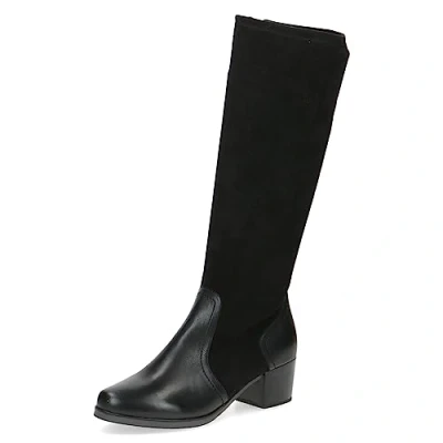 Image of CAPRICE Women&#039;s 9 25517 41 Heeled Boots, Black (Black Comb), 7 UK