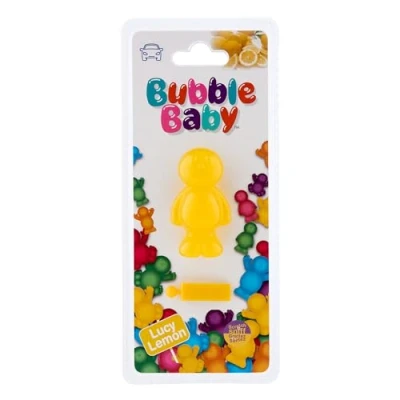 Image of BUBBLEBABY Lemon Fragranced 3D/Vent Clip Car Vent Air Freshener And Odour Eliminator (Pack of 1)