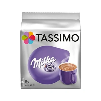 Image of Tassimo Milka Hot Chocolate, Pack of 5, 5 x 8 T Discs (40 Servings)
