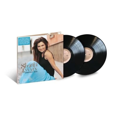Image of Shania Twain Greatest Hits 180 Gram Sealed 2023 UK 2 LP vinyl set 00602458413069