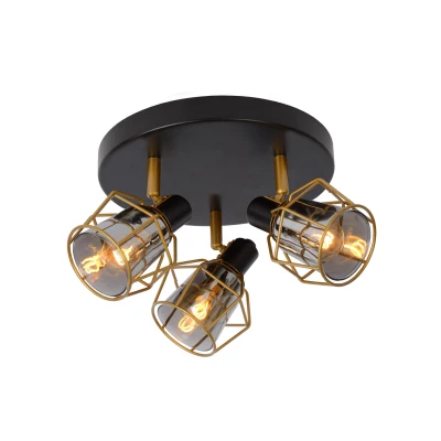 Image of Nila Vintage Ceiling Spotlight Ø 36cm 3xE14 Black