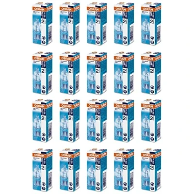 Image of Halogen Halopin Light Bulb Dimmable Clear G9 230V 33 Watt = 40 2 Pin Base Replacement Capsule Bulbs 2700K Warmwhite Pack of 20