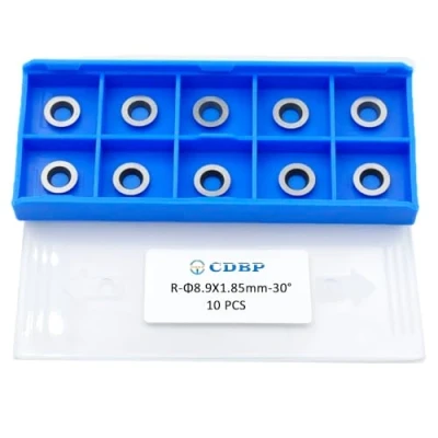 Image of CDBP Ci5 8.9mm(1/3 inch) Round Carbide Inserts Cutters Knives Replacement Fits for DIY Lathe Wood Turning Finisher Hollower Tool, 10pcs