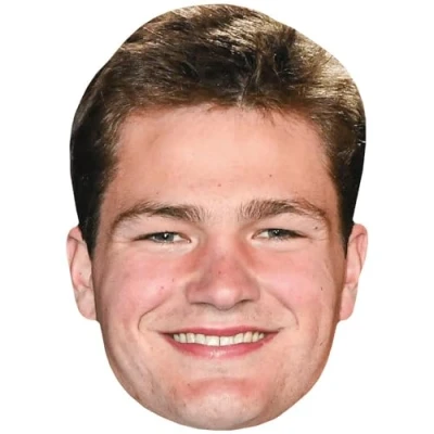 Image of Drake Maye (Smile) Celebrity Mask, Flat Card Face, Fancy Dress Mask