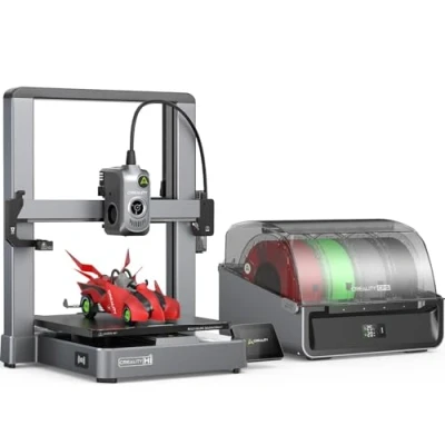 Image of Creality Hi Combo 3D Printer Multi Color with CFS 95% Pre Assemble 500mm/s High Speed Auto Leveling Automatic Filament Reading All Metal Frame 10.24x10.24x11.81inch