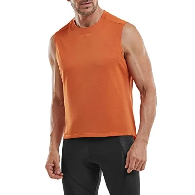 Image of Altura (D Shore Men&#039;s Indoor Training Vest: Lightweight, Breathable mesh, Moisture Wicking, Sleeveless Design, and Comfortable fit for Workouts Rust