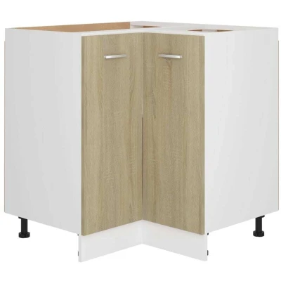 Image of vidaXL Corner Bottom Cabinet Lyon Sonoma Oak 75.5x75.5x81.5 cm Engineered Wood