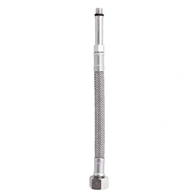 Image of 20cm Long M8 x 3/8&quot; Inch BSP Flexible Tap Connector Faucet Tail Hose Water Pipe