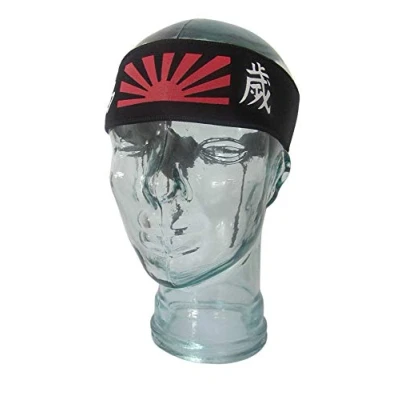 Image of TANAKA RISING SUN MARTIAL ARTS HeadBand KENDO Tenugui Samurai STRETCH Hachimaki Ninja Shinobi For Men/Women/Children KARATE KID