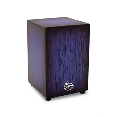 Image of LP Latin Percussion Cajon Aspire Accent, Birke/Pappel, Wire (3 x 16), Finish: Blue Burst Streak, LPA1332 BBS