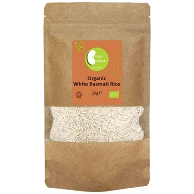 Image of Organic White Basmati Rice Certified by Busy Beans (1kg)