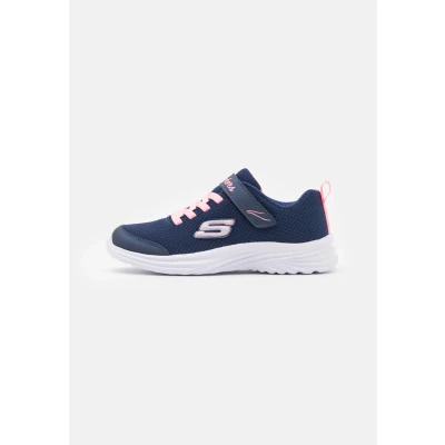 Image of Skechers Dreamy Dancer Trainers for kids, Size: 10.5K, Navy/coral Synthetics/textile
