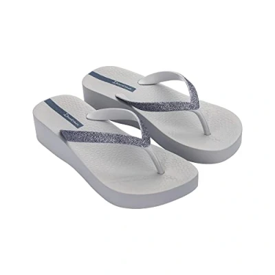 Image of Ipanema Women&#039;s MESH Chic PLAT FEM, Grey Glitter Grey, 8.5 UK