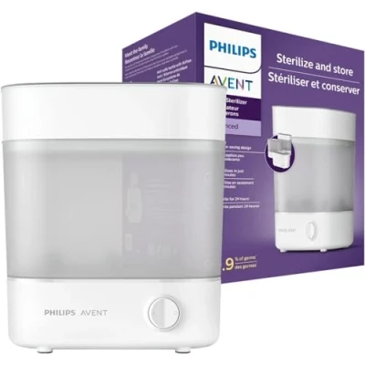 Image of Philips Avent Advanced Bottle Steriliser, Kills 99.9% of Germs*, 10 min Sterilising Cycle SCF291/01