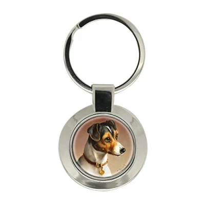 Image of Giftshop UK Jack Russell by Carl Reichert Key Ring