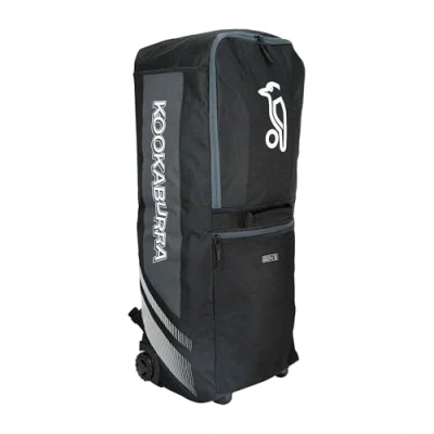 Image of Kookaburra wd4000 Wheelie Duffle Cricket Bag Black/Grey