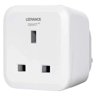 Image of LEDVANCE SMART+ Indoor Bluetooth Plug for UK sockets, makes conventional devices controllabe with Smart Home systems,works Apple HomeKit, Alexa and Google voice control BT App,1 pack