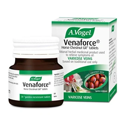 Image of A.Vogel Venaforce Horse Chestnut Tablets Relieve Symptoms of Varicose Veins, Tired Aching Legs, Leg Cramps &amp; Swollen Ankles 30