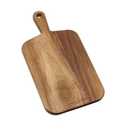 Image of Barkway Acacia Wooden Chopping Board with Handle Small