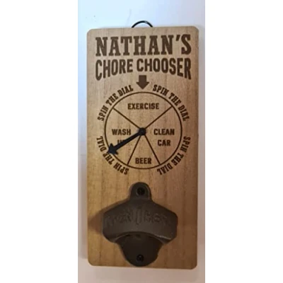 Image of H&amp;H Personalised Chore Chooser Bottle Opener Nathan