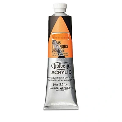Image of Holbein Artist Heavy Body Acrylic 60ml Tube Luminous Orange