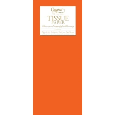 Image of Caspari Tissue Paper, Pack of 8, Orange