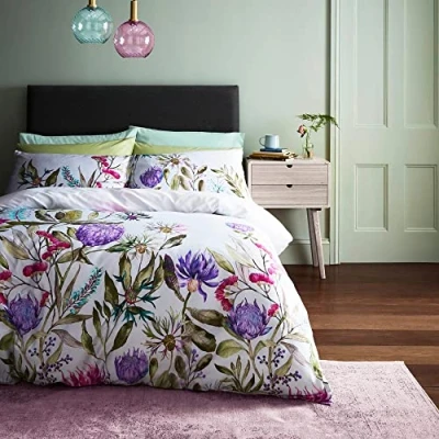 Image of Voyage Maison Fortazela Duvet Cover Set 100% Cotton Sateen (Super King 260cm x 220cm), Violet