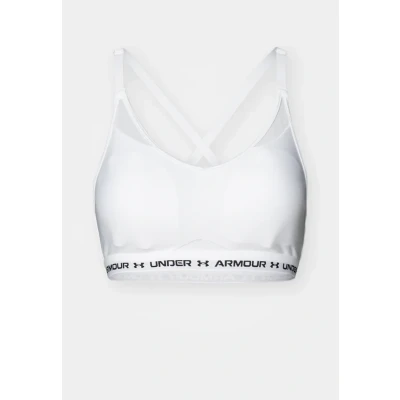 Image of Under Armour Crossback LOW BRA Light support sports bra, Women&#039;s, Size: Small, White/black