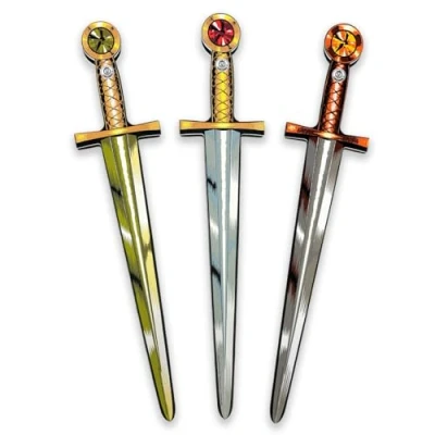 Image of Liontouch Sword Collection Playset 3 Pack Colourful Toy Swords For Boy’s &amp; Girl’s Pretend Play in Medieval Knight Style Safe Dress Up Costume Accessory Kid’s Roleplay Durable Foam