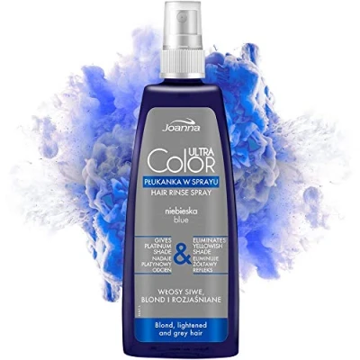 Image of Joanna Ultra Color Spray Rinse Blue for Gray Blonde and Lightened Hair 150ml