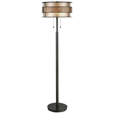 Image of Laguna 2 Light Floor Lamp Renaissance Copper
