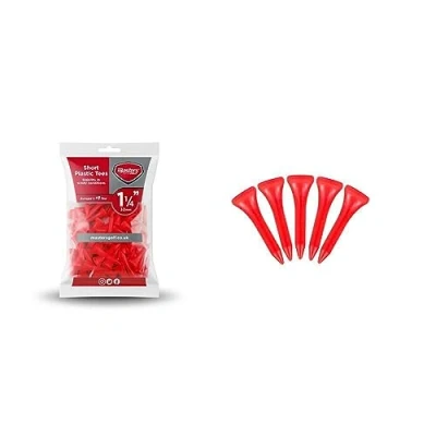 Image of Masters Golf Plastic Tees 1 1/4&quot; Red 50 Pack, K REY GFA137